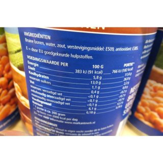 Markant Hollandse Bruine Bonen 12 x 800g Konserve (Holländische Braune Bohnen)