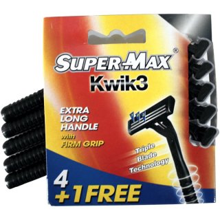 Super-Max Kwik3 Einwegrasierer (5 St)