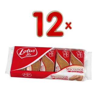 Lotus Kaffee-Kekse Speculoos Break 12 x 250g (Karamellkekse, 240 Stck.)