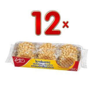 Lotus Gebäck Krokante Wafeltjes 12 x 216g (Waffeln. 288 Stck.)