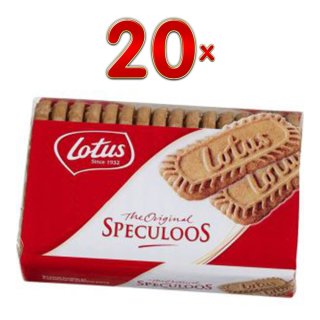Lotus Kaffee-Keks Speculoos 20 x 125g Packung (Karamellkekse)