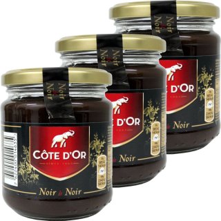 Côte dOr Schokoladen-Brotaufstrich Noir & Noir 3 Gläser á 300g (dunkle Schokolade)