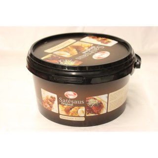 Hela Satésaus Original Kant en Klaar 3300g Eimer (Saté Sauce - gebrauchsfertig)
