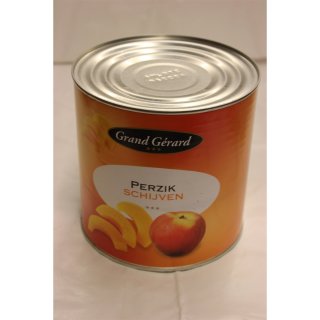 Grand Gérard Perzik Schijven 2850g Konserve (Pfirsich Scheiben)