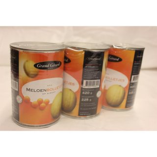 Grand Gérard Meloen Bolletjes 3 x 420g Konserve (Melonenkugeln)
