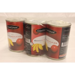Grand Gérard Mango Schijfjes 3 x 425g Konserve (Mangoscheiben)