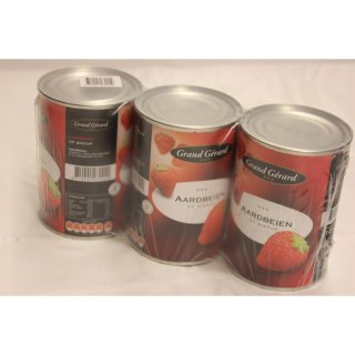 Grand Gérard Aardbeien 3 x 410g Konserve (Erdbeeren)