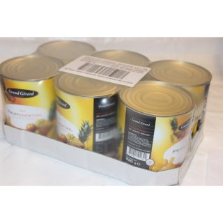 Grand Gérard Fruit Cocktail 6 x 820g Konserve (Früchte Mix)
