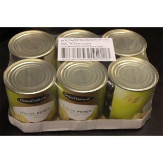 Grand Gérard Halve Peren 6 x 820g Konserve (halbe Brinen)