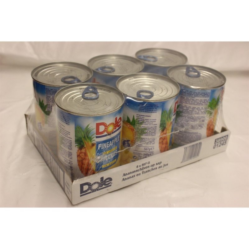Dole Pineapple Slices in Juice 6 x 567g Konserve (Ananas Scheiben in
