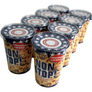 Non Stop! Mini Chocolate Chip Cookies 8 x 125g (Chocolate Caramel Kekse)