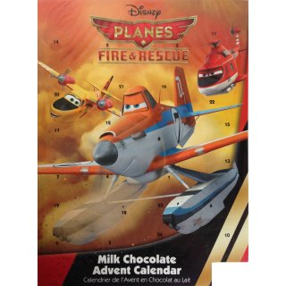 Adventskalender "Disney Planes Fire & Rescue" (65g) mit Papierflieger zum Basteln auf Rückseite