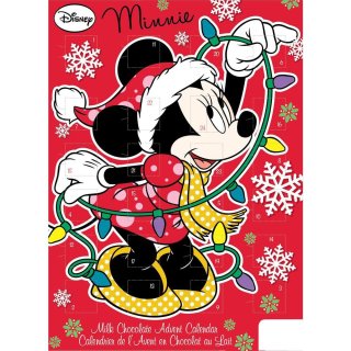 Adventskalender "Minnie Mouse" (65g) mit Minnie Mouse zum Basteln auf Rückseite