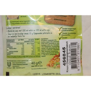 Knorr Bij Vlees Champignon Saus 4 x 40g Packung (Champignon Sauce)