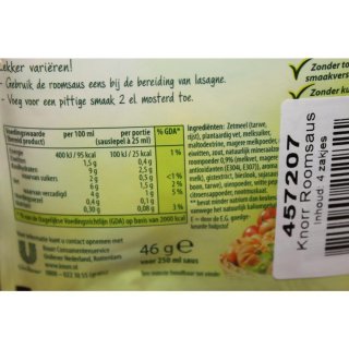 Knorr Bij Groenten Room Saus 4 x 46g Packung (Sahne Sauce)