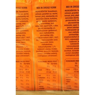 Honig Samen Mix vor Kip Kerrie 12 x 65g Packung (Gewürzmischung für Hähnchen Curry)