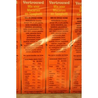 Honig Vertrouwd Mix voor Macaroni en Spaghetti 12 x 52g Packung (Gewürzmischung für Makkaroni und Spaghetti)