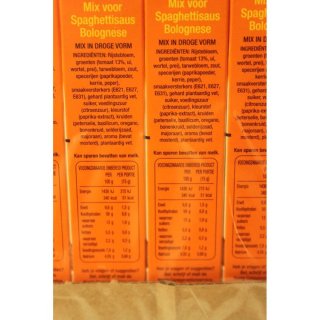 Honig Vertrouwd Mix voor Spaghettisaus Bolognese 12 x 70g Packung (Gewürzmischung für Spaghetti Bolognese)