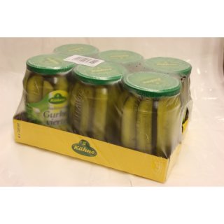 Kühne traditionelle Gurkenviertel 6 x 670g Glas