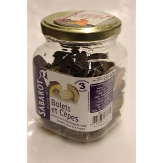 Sabarot Bolets et Cèpes 40g Glas (Steinpilze und getrocknete Steinpilze)