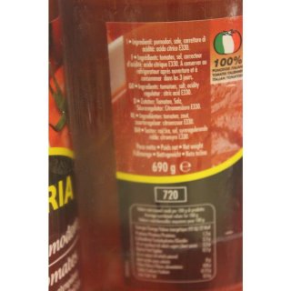 Victoria Passata di Pomodori 3 x 690g Glas (Tomatensauce)