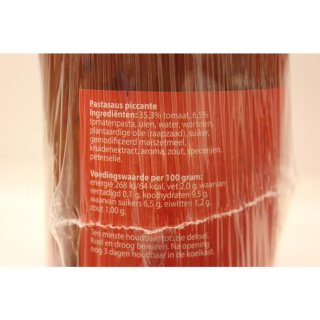 Toresano Pastasaus piccante 3 x 500ml Glas (Pikante Nudel Sauce)