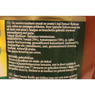 Knorr Tomaat-Basilicum Saus 2250ml Flasche (Tomaten-Basilikum Sauce)