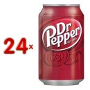 Dr. Pepper Cola, 4 Pack á 6 x 0,33l Dose (gesamt...