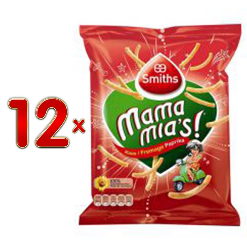Lays Chips Sticks Mama Mia's Kaas & Paprika 12 x 100g Karton