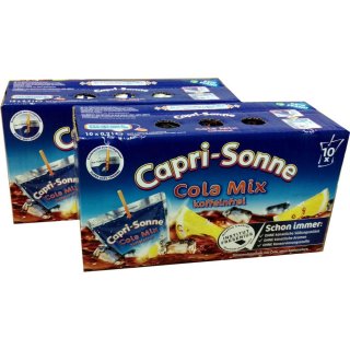 Capri Sun Cola Mix 2 Packungen á 10 x 200ml (20 gesamt)