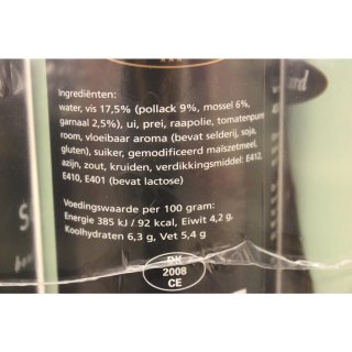 Grand Gérard Vissoep 3 x 400ml Konserve (Fisch Suppe)