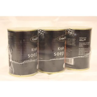 Grand Gérard Krab Soep 3 x 400g Konserve (Krabbensuppe)