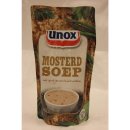 Unox Mosterd Soep met Sepkjes en Tuinkruiden 570ml Packung (Senfsuppe mit Speck und Kräutern)