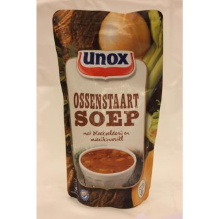 Unox Ossenstaartsoep met Bleekselderij en Mierikswortel 570ml Packung (Ochsenschwanzsuppe mit Sellerie und Meerrettich)
