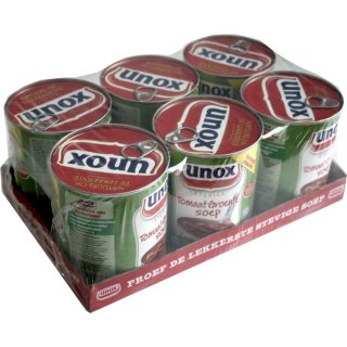 Unox Stevige Tomaat Groenten Soep 6 x 800ml Konserve (Tomaten-Gemüse-Suppe)