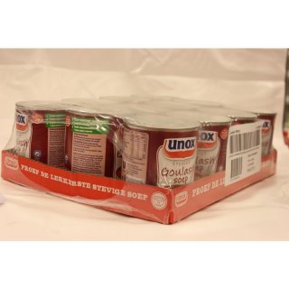 Unox Stevige Goulash Soep 12 x 300ml Konserve (Gulaschsuppe)