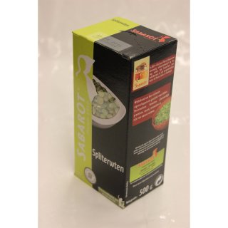 Sabarot Spliterwten 500g Packung (Erbsen)