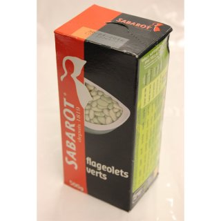 Sabarot Flageolets Verts 500g Packung (Grüne Bohnenkerne)