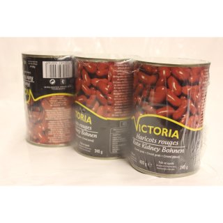 Victoria Rode Kidney Bonen 3 x 400g Konserve (Rote Kidney Bohnen)