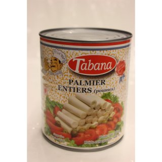 Tabana Palmier Entiers 800g Konserve (In Salzwasser eingelegt Palmenherzen)