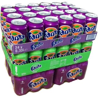 Fanta Cassis, Fanta Exotic & Fanta Mango & Passionfruit je 24 x 0,33l Dose XXL-Paket (72 Dosen gesamt)