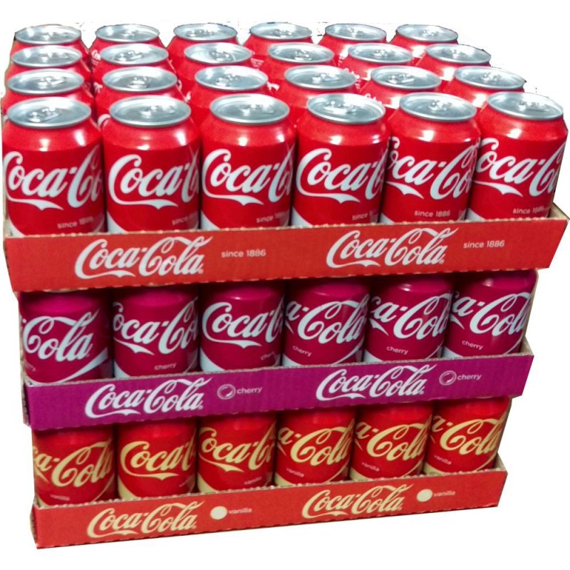 Coca Cola Original, Cherry & Vanilla je 24 Dosen