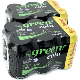 Green Cola 2 Packs á 6 x 0,33l Dose eingeschweißt (12 Dosen Stevia Cola )