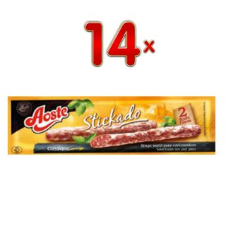 Aoste Stickado Classique 14 x 19g Packung (Salami klassisch)