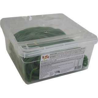 Sweet Party Tubo Spaghetti Geolid Appel 250 Stück, 1,5 kg Dose (Apfel Spagetti)