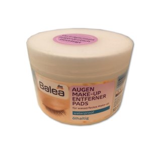 Balea Augen Make-Up Entferner Pads mit Waterproof ölhaltig (50Stück)
