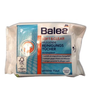 Balea Soft & Clear Pflegende Reinigungstücher (25Stück)