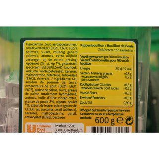 Knorr Kippenbouillon 600g Dose (Hühnerbuillonwürfel)