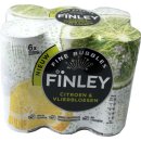 Finley Citron & Vlierbloesem, 4 Packs á 6 x 0,25l Dose eingeschweißt (Erfrischungsgetränk mit Zitrone und Hollunder)