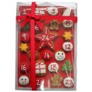 Premium Lebkuchen-Adventskalender mit echten Lebkuchen,...